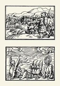 Ганс Гольбейн Младший. Бильдербоген: из иллюстраций к Ветхому Завету. 1530. Обрезная гравюра на дереве