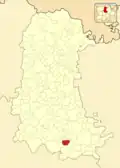 Расположение муниципалитета на карте провинции