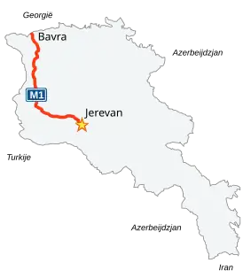 Карта дороги М1