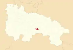Расположение муниципалитета на карте провинции