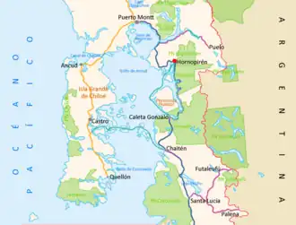 Карта залива (на испанском)