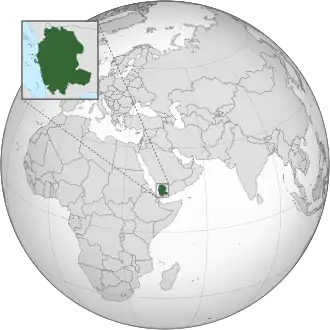 Территория, контролируемая хуситами, по состоянию на март 2025 года