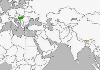 Венгрия и Бутан