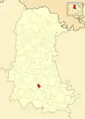 Расположение муниципалитета на карте провинции