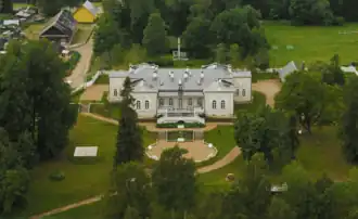 Вид с воздуха на усадьбу