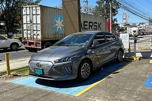 Hyundai Ioniq Electric на зарядке