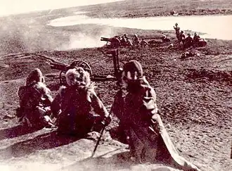 Японская артиллерия в Маньчжурии