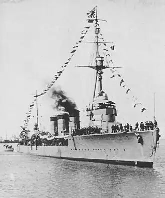 «Тэнрю» в Шанхае, 1934 год