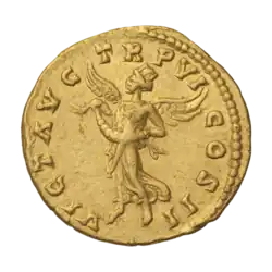 Луций Вер (ок. 165–166 гг.). С диадемой в руках