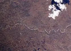 Вид на Мурат из космоса