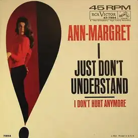Обложка сингла Энн-Маргрет «I Just Don’t Understand» (1961)