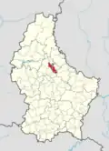 Расположение коммуны на карте Люксембурга