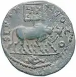 Эмблема легиона на римской монете