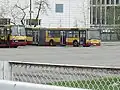 Ikarus 417 и Ikarus 280 на стоянке в Варшаве