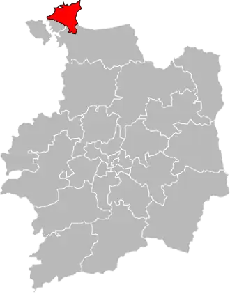 Кантон на карте департамента Иль и Вилен