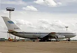 Ил-86 авиакомпании Kazakhstan Airlines в аэропорту Домодедово, 1994