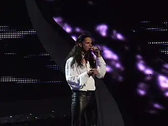 Еронимас Милюс в Белграде Евровидение 2008