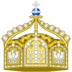 Императорская корона прусских германских императоров, геральдическое представление с 1889 года.