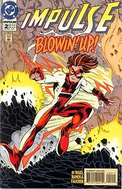 Барт Аллен в качестве Импульса.  Обложка Impulse #2 (май 1995)