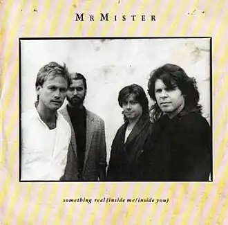 Обложка сингла Mr. Mister «Something Real (Inside Me/Inside You)» (1987)