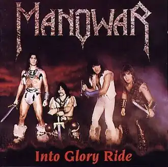 Обложка альбома Manowar «Into Glory Ride» (1983)