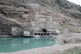 Водовыпуск водосброса