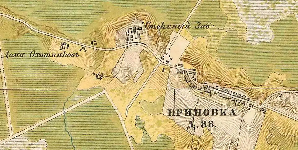 План деревни Ириновка. 1885 год