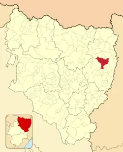 Расположение муниципалитета на карте провинции