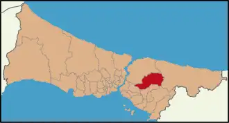 Чекмекёй на карте