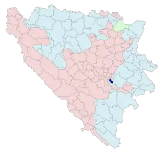 Община Источно-Ново-Сараево на карте