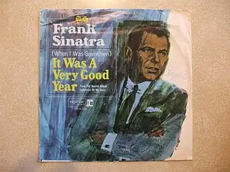 Обложка сингла Фрэнк Синатра «It Was a Very Good Year» (1965)