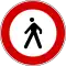 Transito vietato ai pedoni