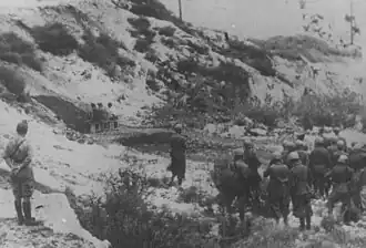 Итальянцы расстреливают восставших черногорцев