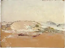 Небольшая дюна вечером