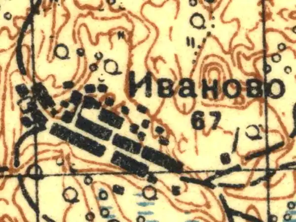 План деревни Иваново. 1931 год