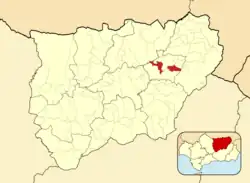 Расположение муниципалитета Иснатораф на карте провинции