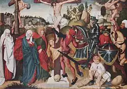 Аггсбахерский алтарь. Распятие. 1501. Дерево, масло. Германский национальный музей, Нюрнберг