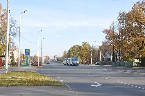 Вид на путепровод