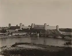 Ивангородская крепость и мост в конце XIX века