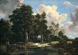 Лесной пейзаж. Ок. 1660. Холст, масло. Художественный музей Кимбела, Форт Ворт, Техас, США