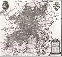 Chorographia sacra Brabantiae. План Сонианского леса. 1658