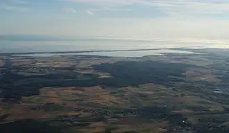 Аэрофотосъёмка озера с южной стороны