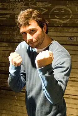 На съемках фильма «В искушении» в 2009 году