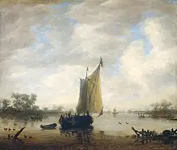 Вид на реку. Между 1650 и 1675. Дерево, масло. Рейксмюсеум, Амстердам