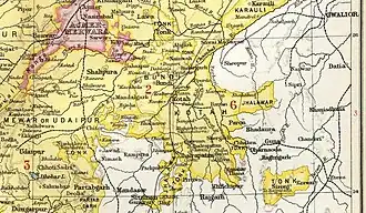 Княжество Шахпура в Imperial Gazetteer of India