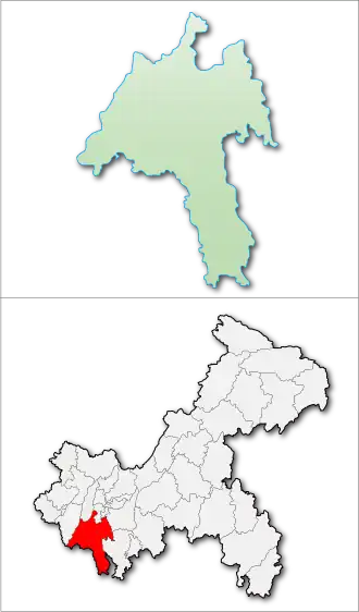 Цзянцзинь на карте