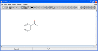 Скриншот программы JChemPaint