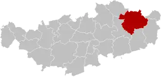 Расположение муниципалитета на карте провинции