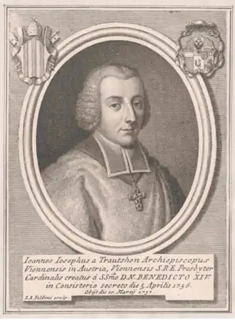 Й. Й. Траутсон. Между 1757 и 1770. Офорт, резец