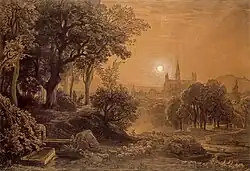 Пейзаж с овечьим стадом